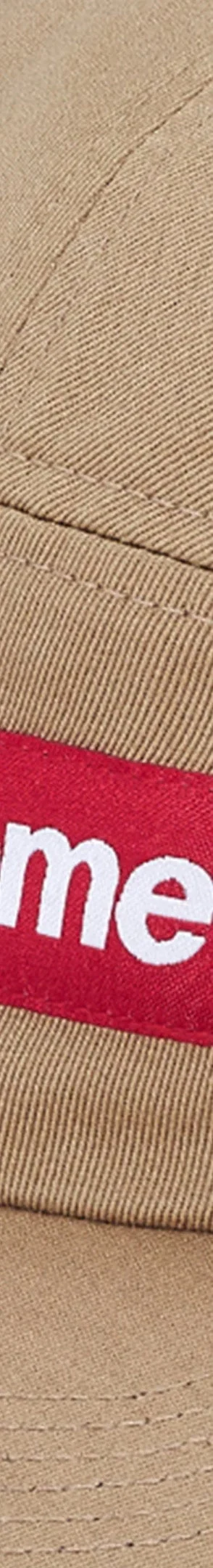 Supreme Washed Chino Twill Camp Cap - Tan (front)