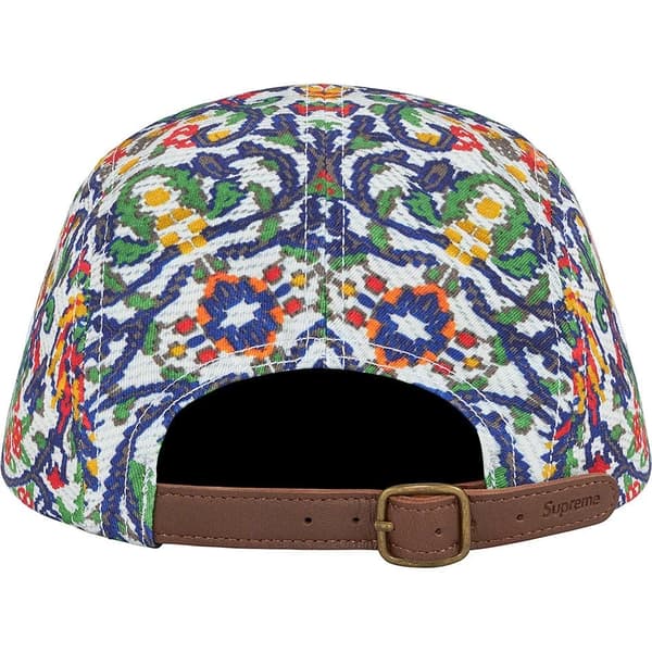 Supreme Washed Chino Twill Camp Cap - Tapestry (front)