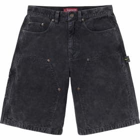 Supreme Washed Corduroy Double Knee Painter Short Black