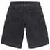 Supreme Washed Corduroy Double Knee Painter Short - Black (front)