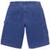 Supreme Washed Corduroy Double Knee Painter Short - Blue (front)
