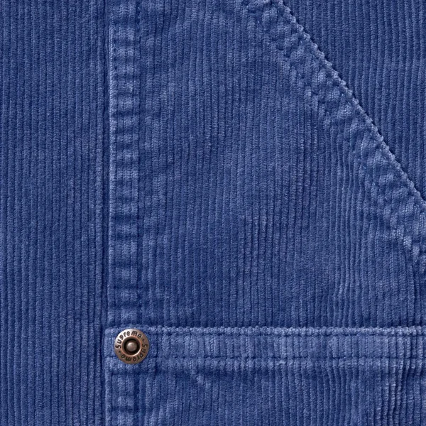 Supreme Washed Corduroy Double Knee Painter Short - Blue (front)