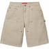 Supreme Washed Corduroy Double Knee Painter Short - Tan (front)