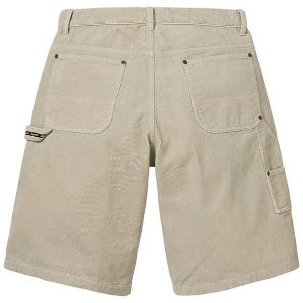 Supreme Washed Corduroy Double Knee Painter Short - Tan (front)