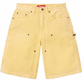 Supreme Washed Corduroy Double Knee Painter Short Yellow