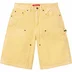 Supreme Washed Corduroy Double Knee Painter Short - Yellow (front)