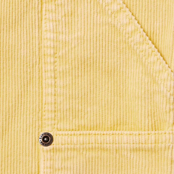 Supreme Washed Corduroy Double Knee Painter Short - Yellow (front)