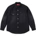 Supreme Washed Corduroy Shirt - Black (front)
