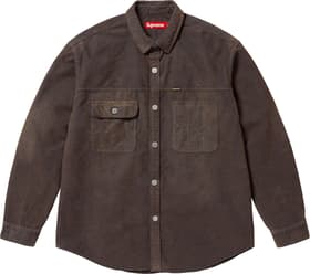 Supreme Washed Corduroy Shirt Brown