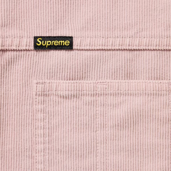 Supreme Washed Corduroy Shirt - Dusty Pink (front)