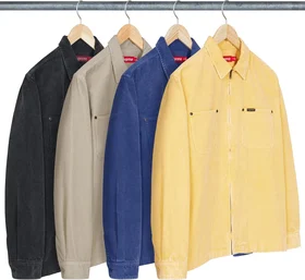 Supreme Washed Corduroy Zip Up Shirt