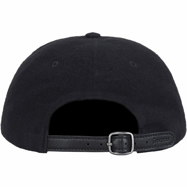 Supreme Washed Flannel 6-Panel - Black (front)