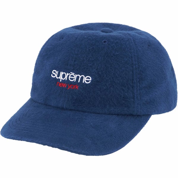 Supreme Washed Flannel 6-Panel - Navy (front)