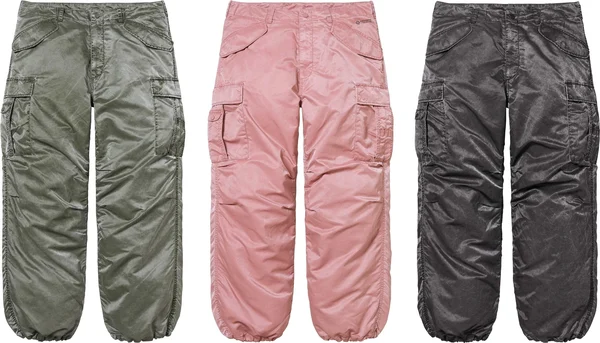 Supreme Washed Flight Satin Cargo Pant - Product Image