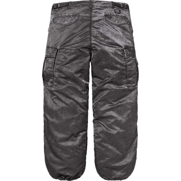 Supreme Washed Flight Satin Cargo Pant - Black (front)