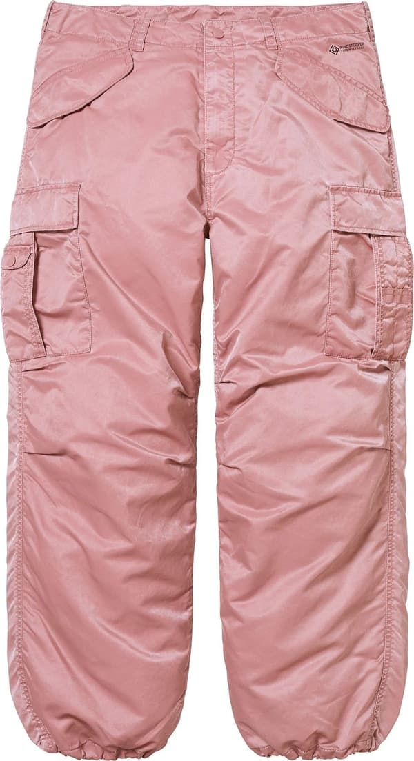 Supreme Washed Flight Satin Cargo Pant - Dusty Pink (front)