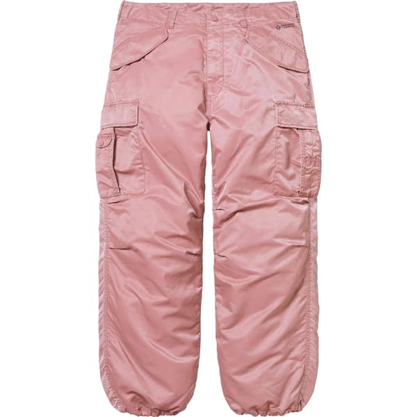 Supreme Washed Flight Satin Cargo Pant - Dusty Pink (front)