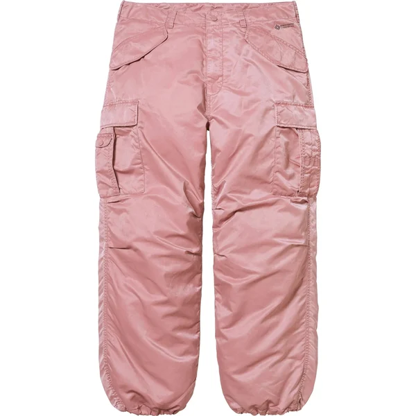 Supreme Washed Flight Satin Cargo Pant - Dusty Pink (front)