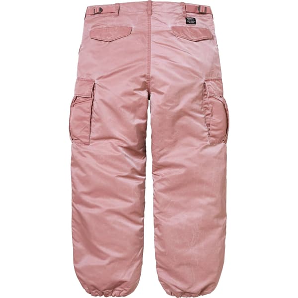 Supreme Washed Flight Satin Cargo Pant - Dusty Pink (front)
