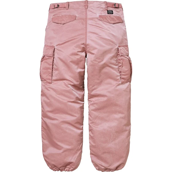 Supreme Washed Flight Satin Cargo Pant - Dusty Pink (front)