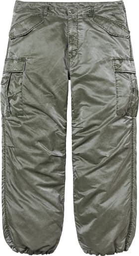 Supreme Washed Flight Satin Cargo Pant Olive