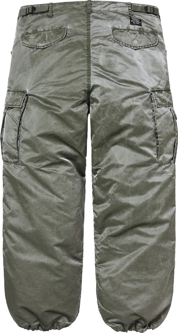 Supreme Washed Flight Satin Cargo Pant - Olive (front)