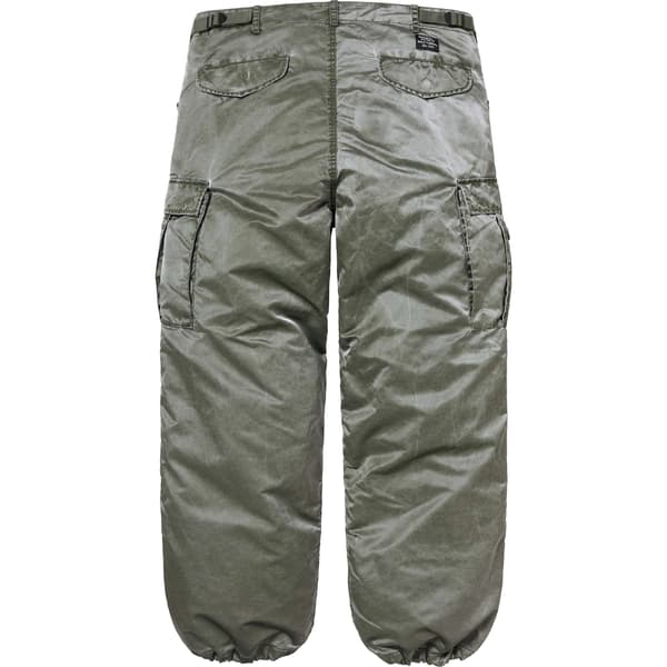 Supreme Washed Flight Satin Cargo Pant - Olive (front)