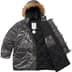 Supreme Washed Flight Satin N-3B Parka - Black (front)