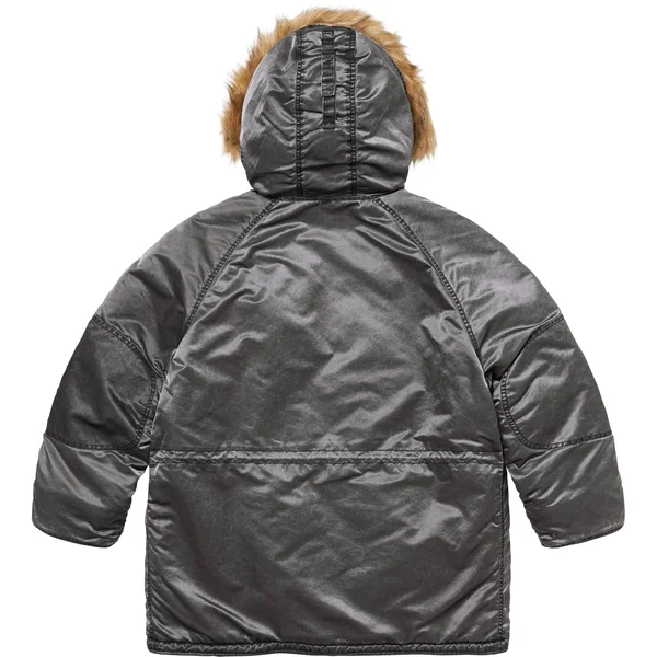Supreme Washed Flight Satin N-3B Parka - Black (front)