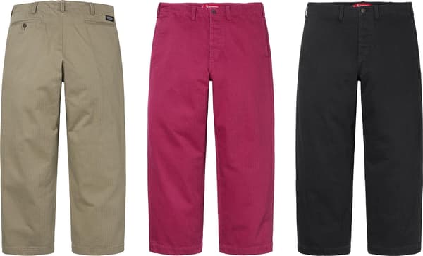Supreme Washed Herringbone Chino Pant - Product Image