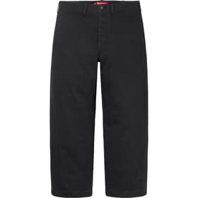 Supreme Washed Herringbone Chino Pant Black