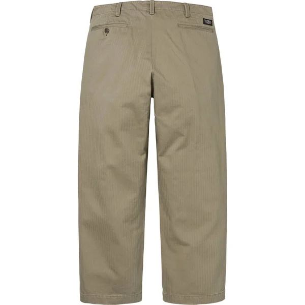 Supreme Washed Herringbone Chino Pant - Olive (front)