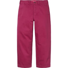 Supreme Washed Herringbone Chino Pant Plum