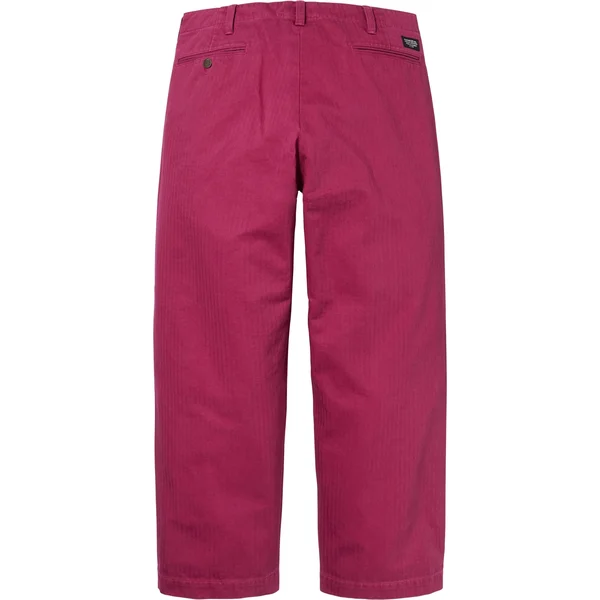Supreme Washed Herringbone Chino Pant - Plum (front)