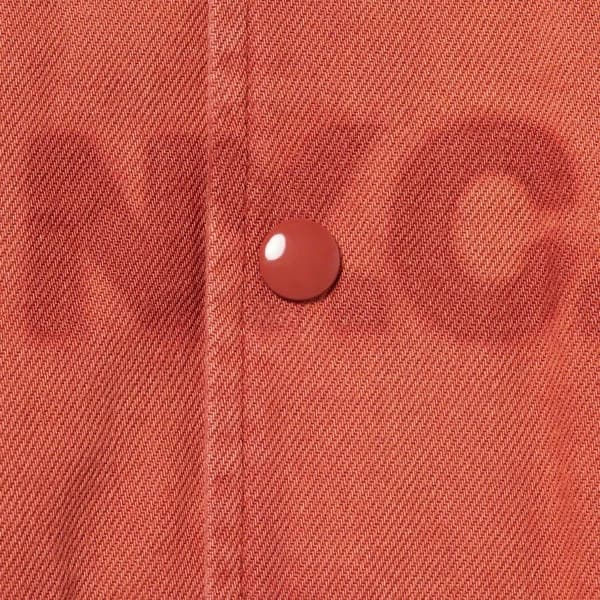 Supreme Washed Knockout Denim Varsity Jacket - Rust (front)