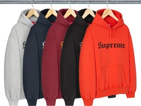 Supreme Washed Old English Hooded Sweatshirt