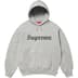 Supreme Washed Old English Hooded Sweatshirt - Heather Grey (front)