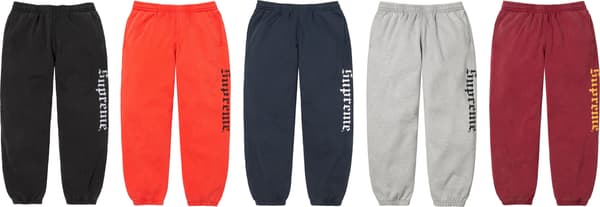 Supreme Washed Old English Sweatpant - Product Image
