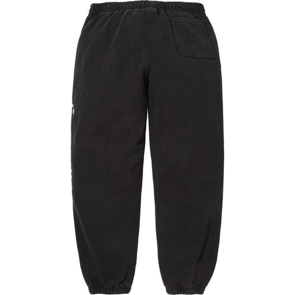 Supreme Washed Old English Sweatpant - Black (front)