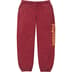 Supreme Washed Old English Sweatpant - Cardinal (front)