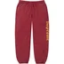 Supreme Washed Old English Sweatpant - Cardinal (front)