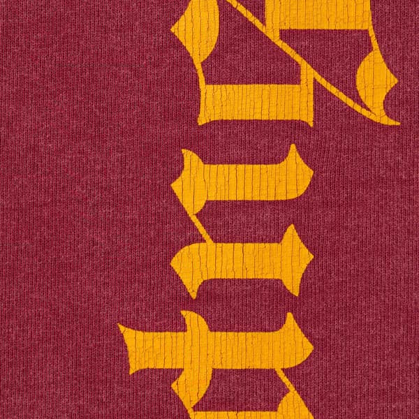 Supreme Washed Old English Sweatpant - Cardinal (front)