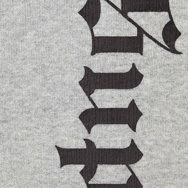 Supreme Washed Old English Sweatpant - Heather Grey (front)