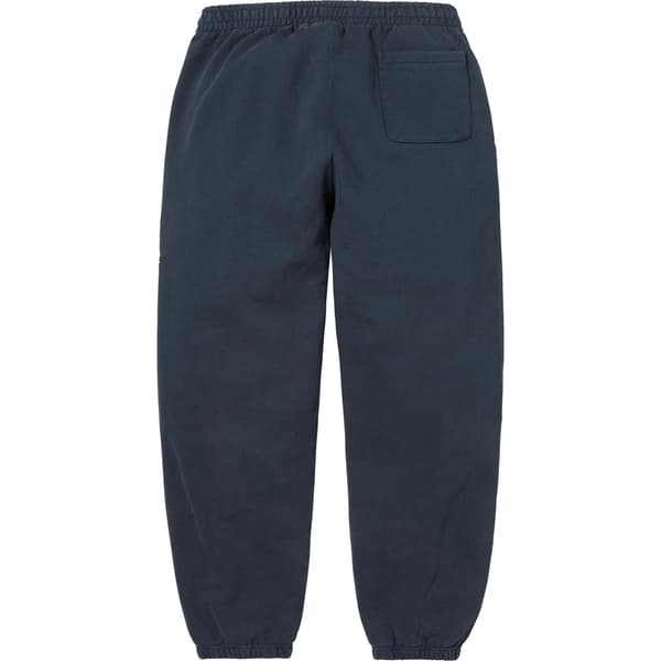 Supreme Washed Old English Sweatpant - Navy (front)