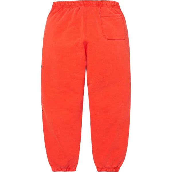 Supreme Washed Old English Sweatpant - Orange (front)