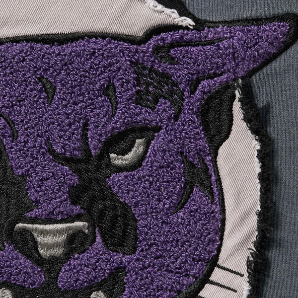 Supreme Washed Panther Hooded Sweatshirt - Black (front)