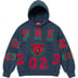 Supreme Washed Panther Hooded Sweatshirt - Navy (front)