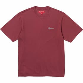 Supreme Washed Script S/S Top Cardinal
