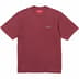 Supreme Washed Script S/S Top - Cardinal (front)