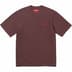 Supreme Washed Script S/S Top - Dark Brown (front)